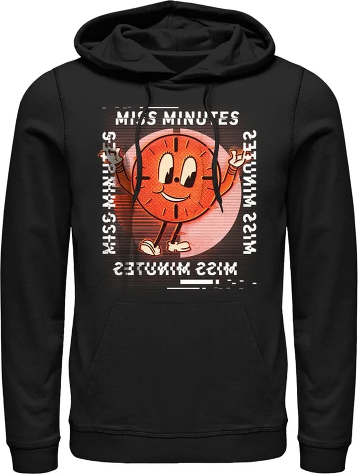 Men's Marvel Loki Miss Minutes Glitch Pull Over Hoodie - Black - Small