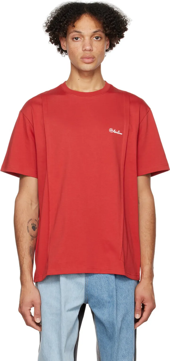 ADER error Red Fluic T-Shirt