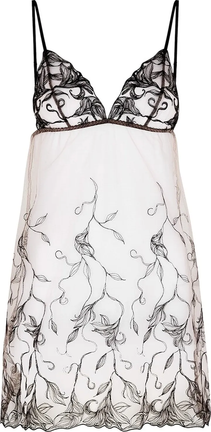 Fleur Of England Audrey Embroidered Tulle Chemise