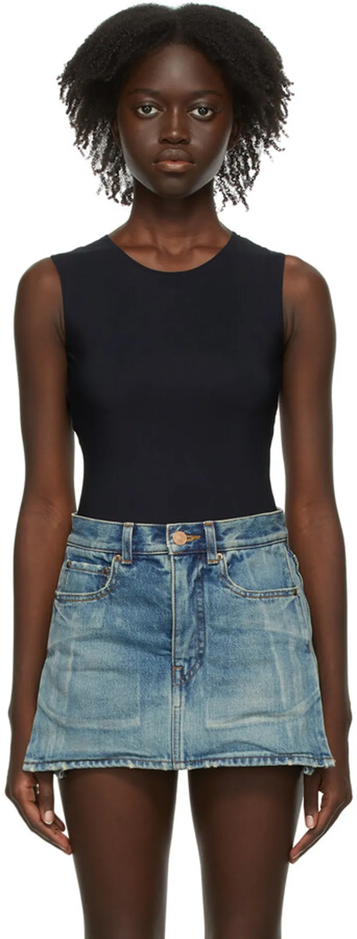 Maison Margiela Black Jersey Second Skin Bodysuit
