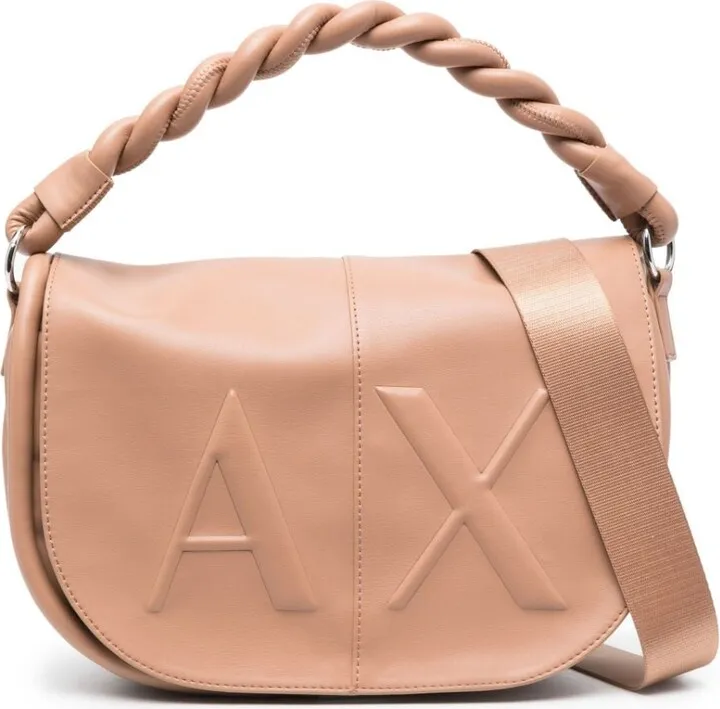 Twisted-Handle Patent Tote Bag