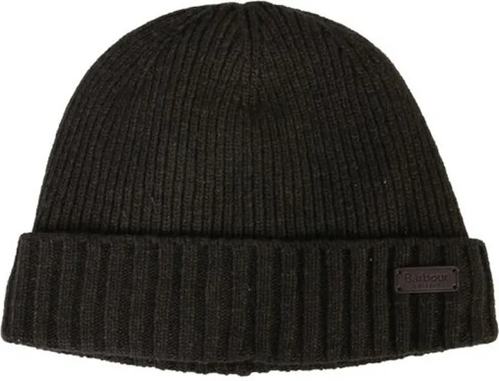 Barbour Logo Patch Knitted Beanie