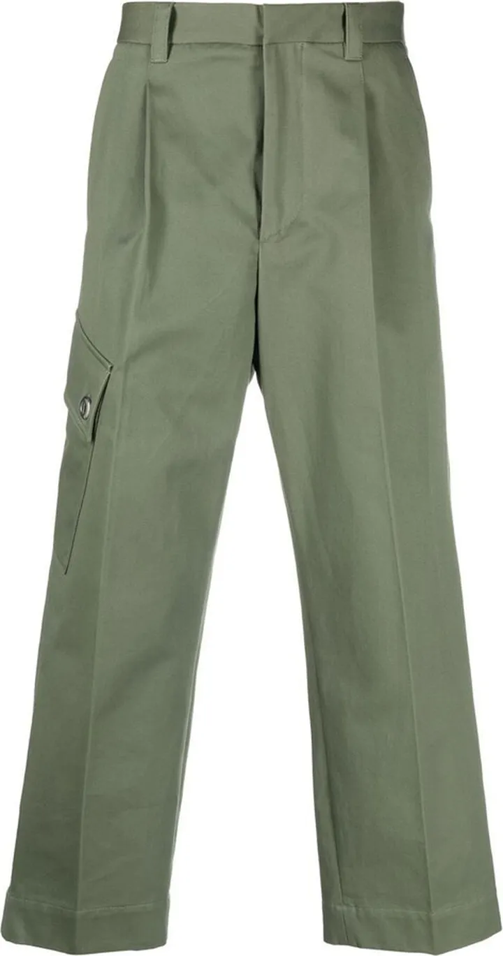 Cargo-Style Cropped Trousers