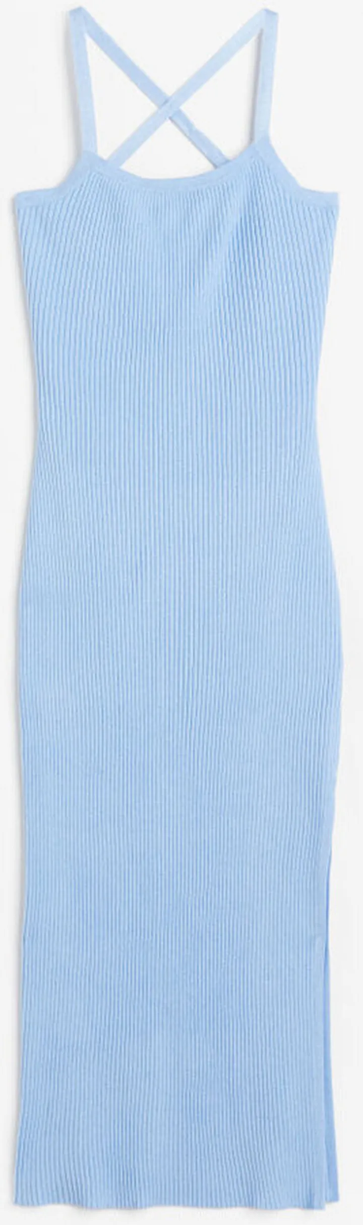 Open-backed Rib-knit Dress