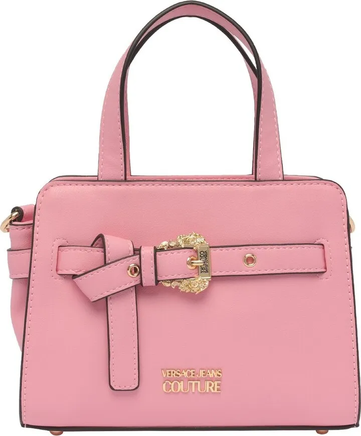 Versace Jeans Couture Logo-Plaque Buckle-Detailed Crossbody Bag