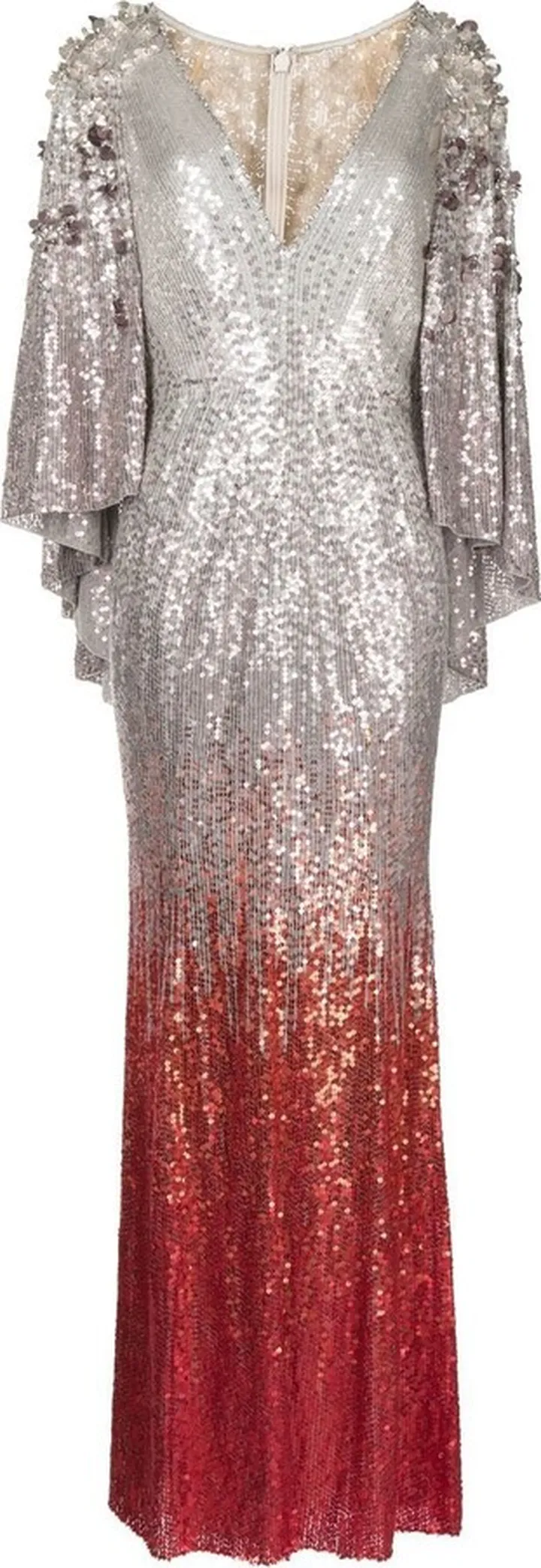 Sequinned Ombré-Effect Gown