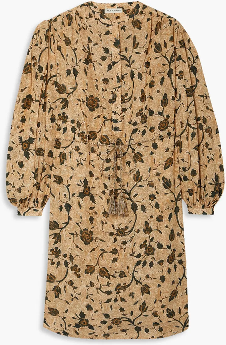 Agadir floral-print cotton-blend voile dress