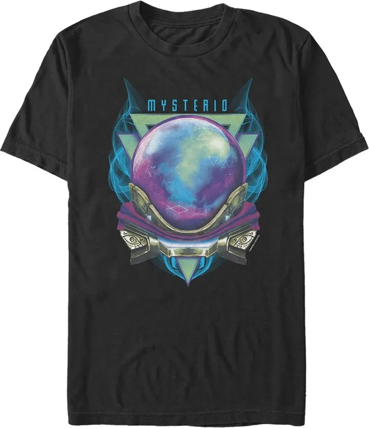 Men's Marvel Spider-Man: Far From Home Mysterio Masked T-Shirt - Black - Large
