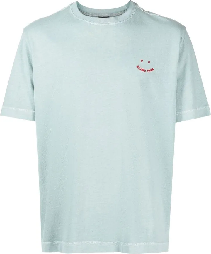 Happy logo-embroidered T-shirt