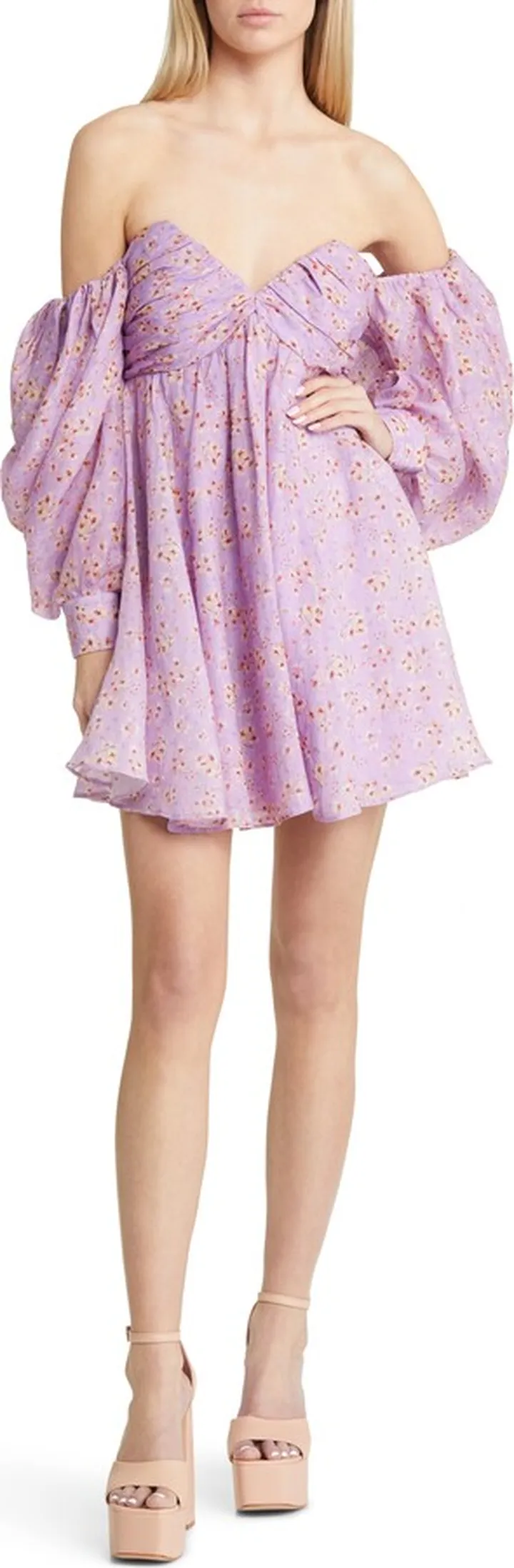 Lani Floral Off the Shoulder Minidress
