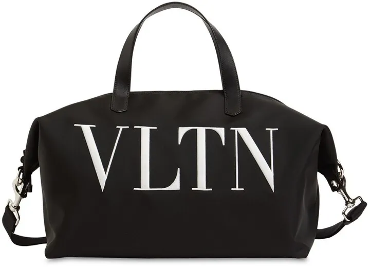 VLTN printed nylon duffle bag