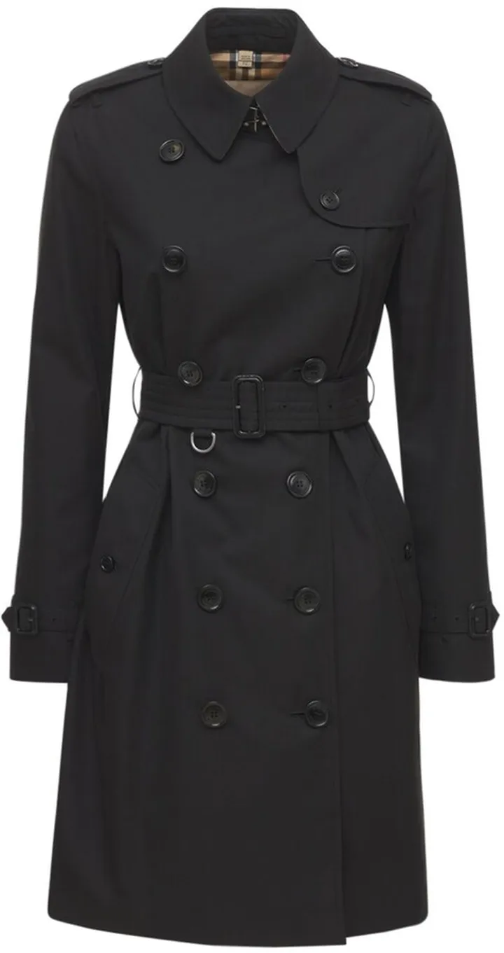 Mid-length Kensington canvas trench coat