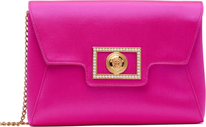 Versace Pink Crystal La Medusa Bag