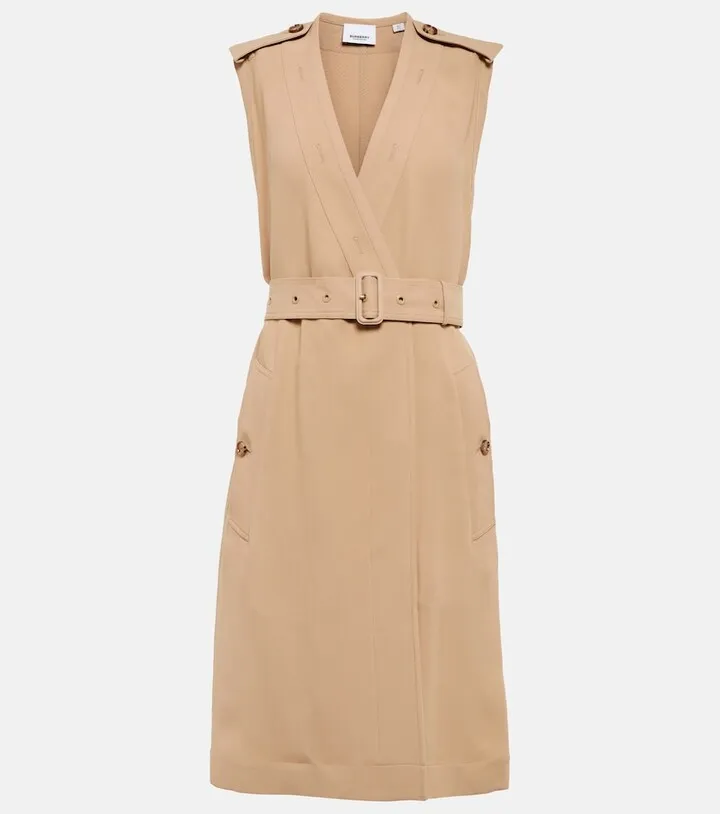 Maddison belted wrap minidress