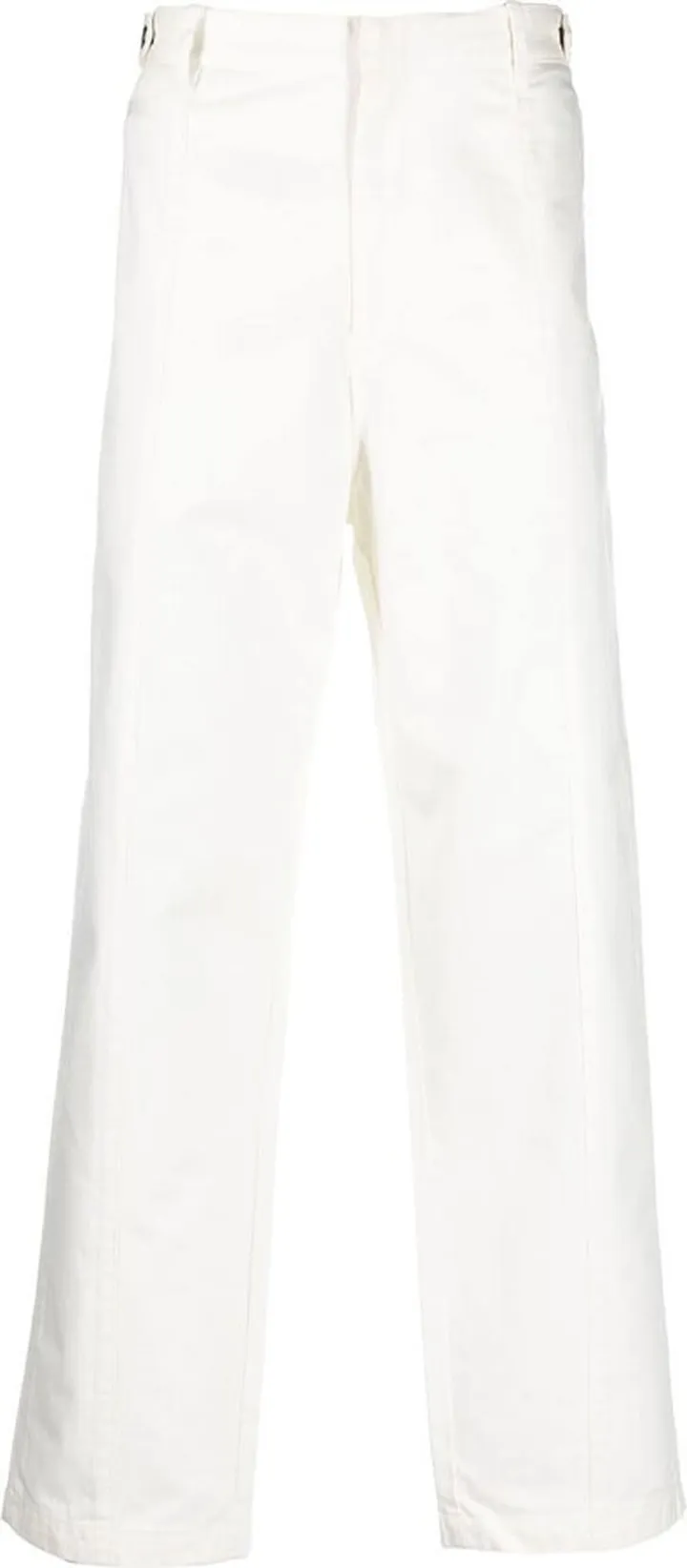Straight-Leg Cotton Trousers