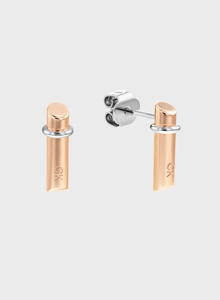 Elongated Linear Stud Earrings
