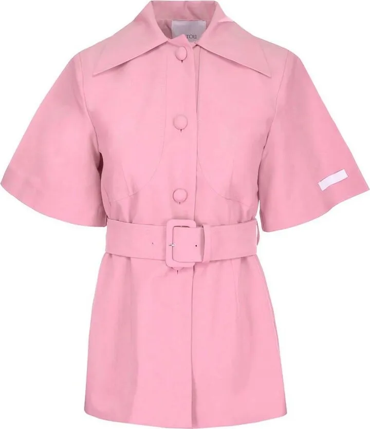 Patou Belted Short-Sleeved Jacket