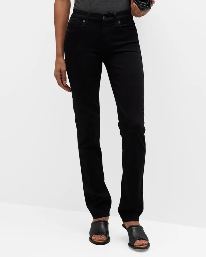 Kimmie Mid-Rise Straight Jeans