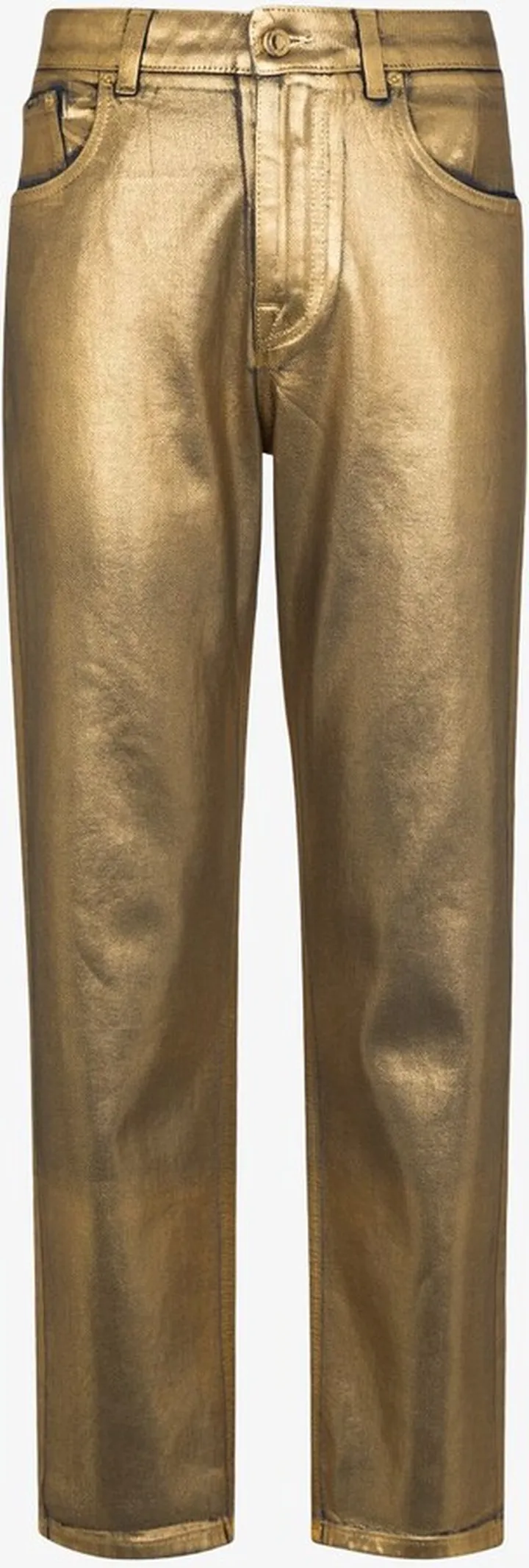 Coated Boyfriend Jeans