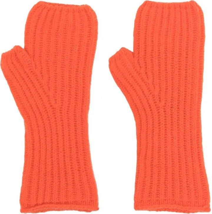 Ribbed-Knit Cashmere Gloves