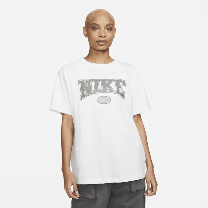Women's Nike Sportswear Essential Oversized T-Shirt in Brown