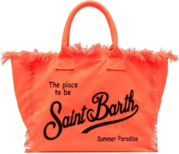 Logo-Print Beach Bag