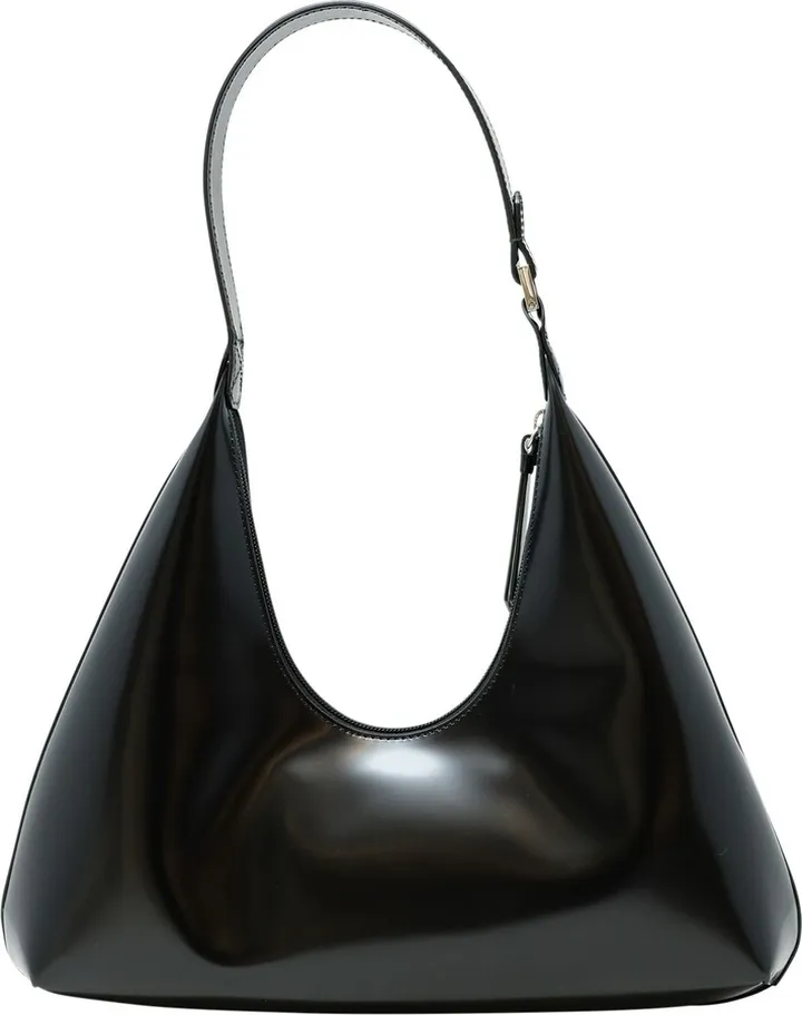 By Far Amber Black Patent Leather Handbag