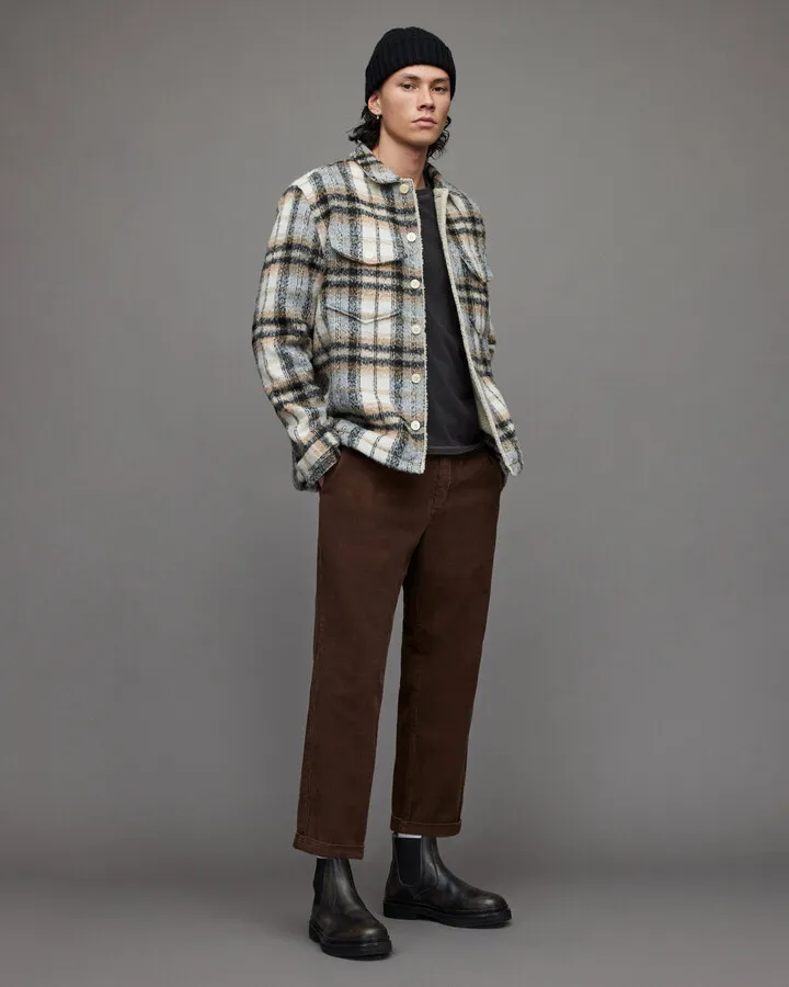 Brook Corduroy Straight Pants - Peat Khaki Green