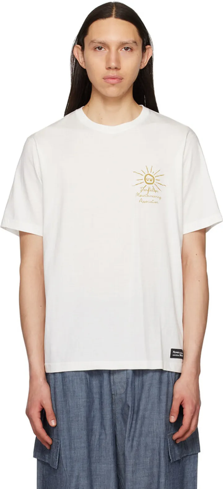 Universal Works White Flower Mountain Edition T-Shirt