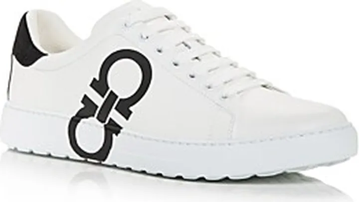 Salvatore Ferragamo Men's Number Low Top Sneakers