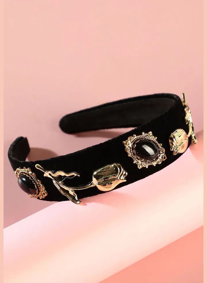 Trendy Designer Stone Western Wear Hair Band For Women