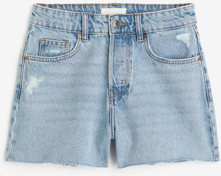 High Denim Shorts