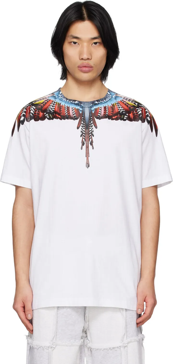 Marcelo Burlon County of Milan White Grizzly Wings T-Shirt