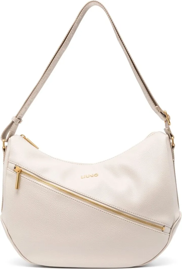 Grained-Texture Shoulder Bag