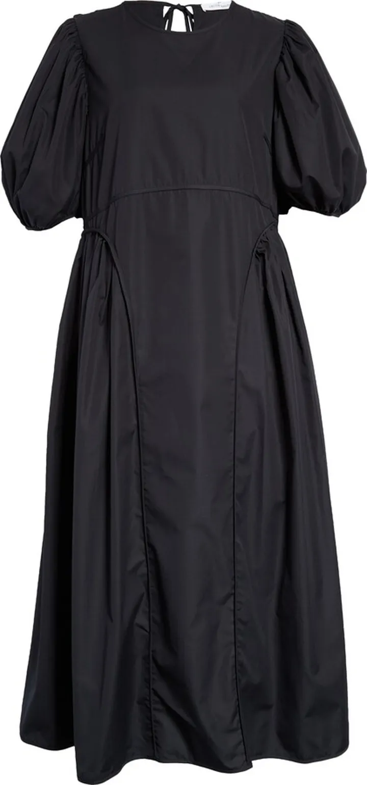 Finnegan Puff Sleeve Cotton Poplin Midi Dress