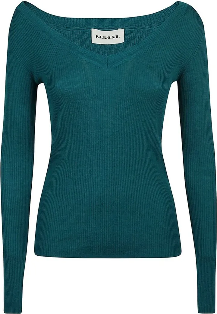 P.A.R.O.S.H. V-Neck Knitted Jumper