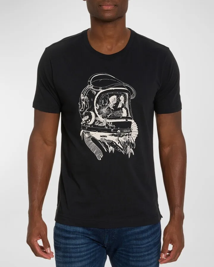 Men's Submarine Skull Graphic T-Shirt