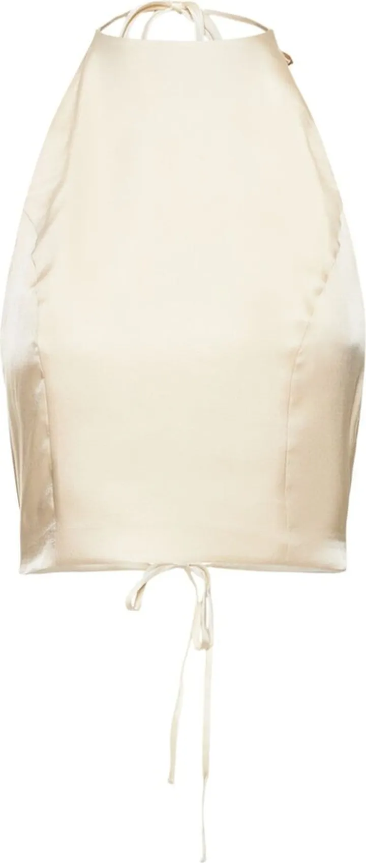 Leslie silk satin top