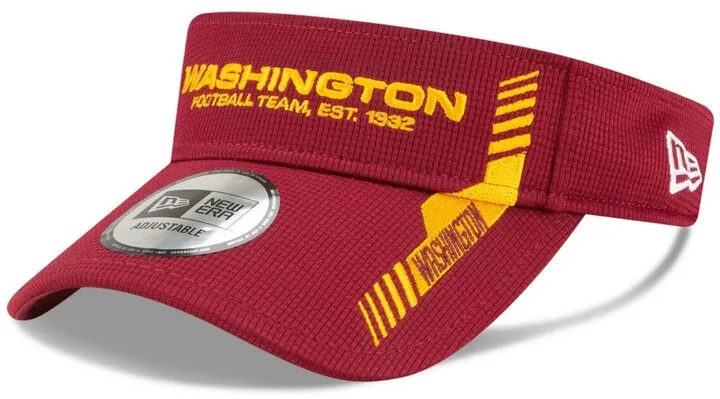 Men's Burgundy Washington Football Team 2021 Nfl Sideline Home Visor