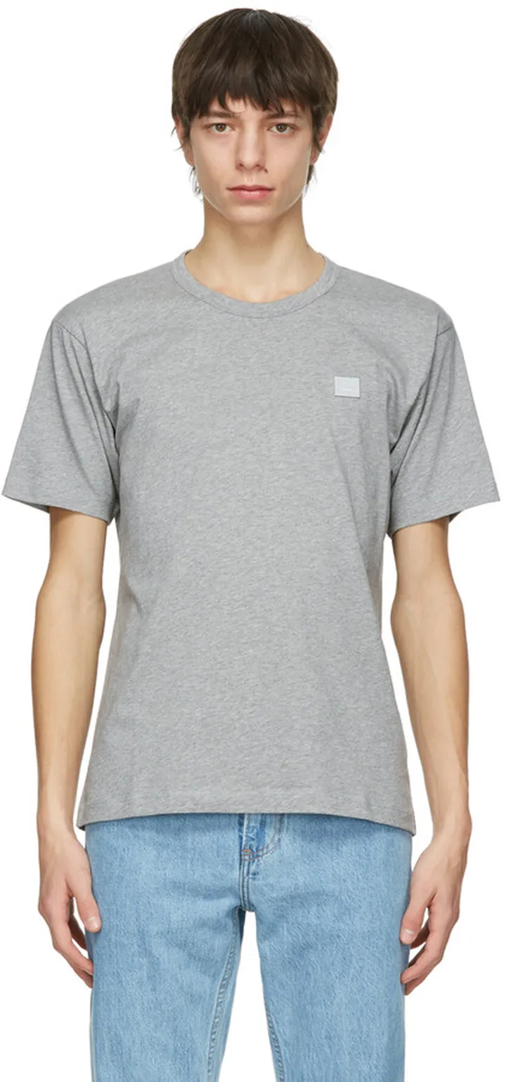 Acne Studios Grey Nash Patch T-Shirt