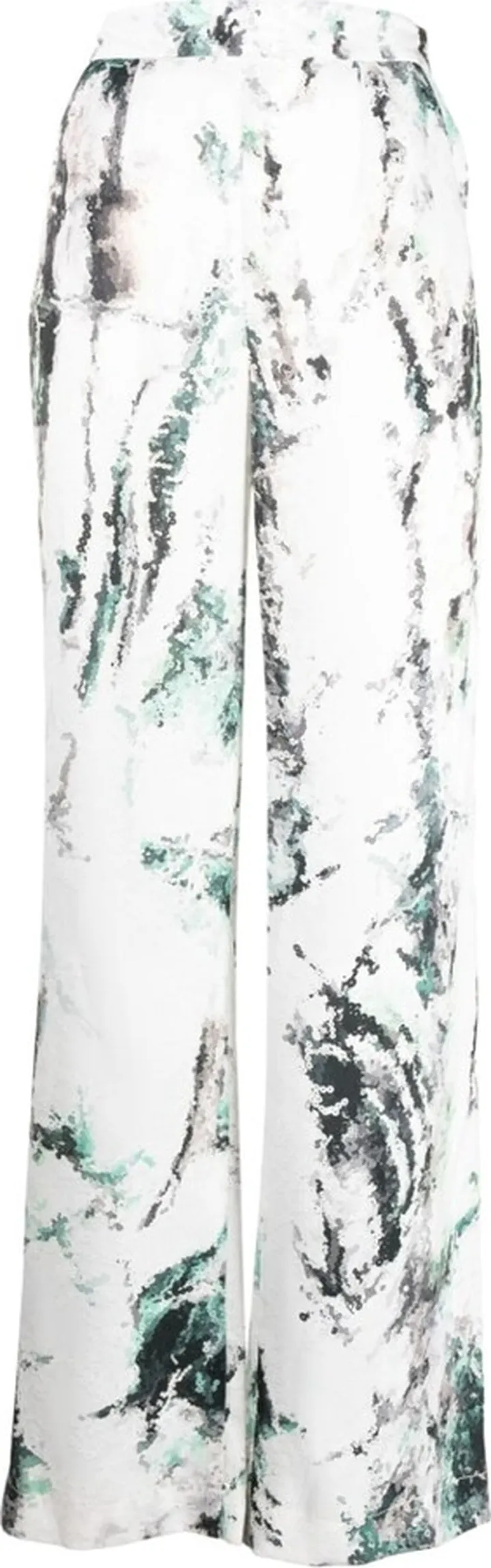 Graphic-Print Straight-Leg Trousers