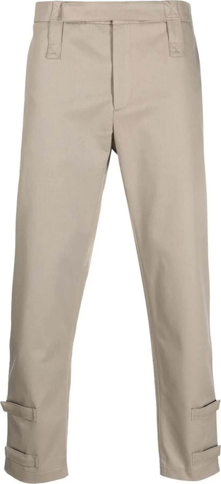 Straight-Leg Cotton Trousers