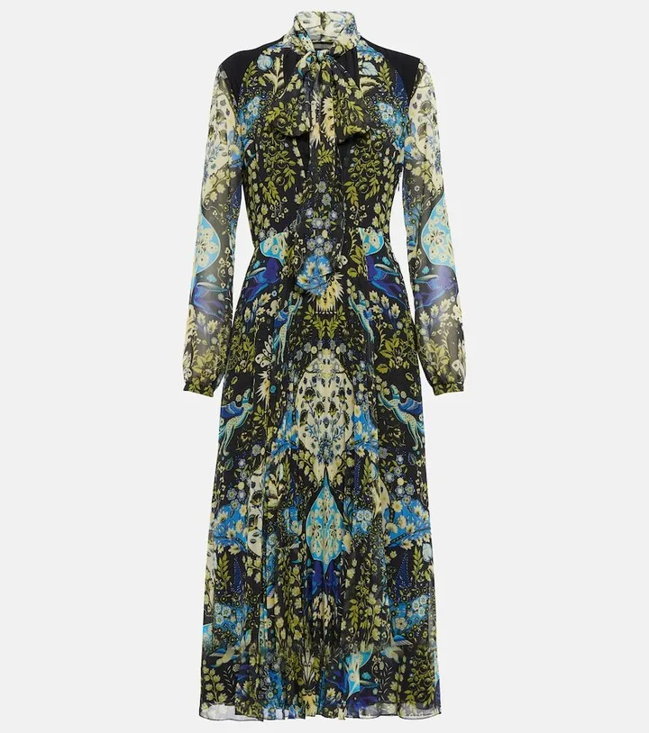 Printed midi dress