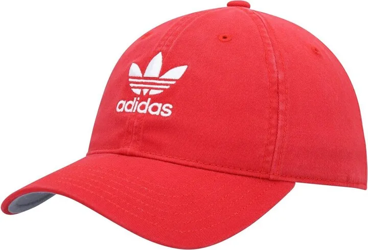 Men's adidas Originals Red Logo Adjustable Hat