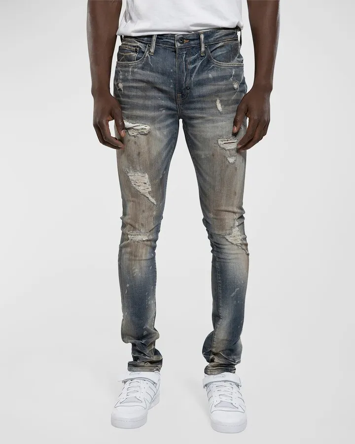 Men's Trailman Destroyed Skinny Jeans