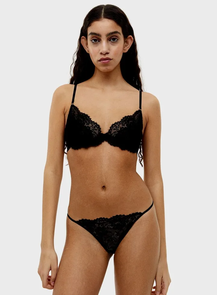 2 Pack Lace Thong