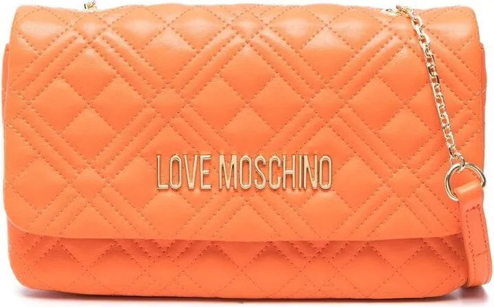 Logo-Plaque Quilted Crossbody Bag