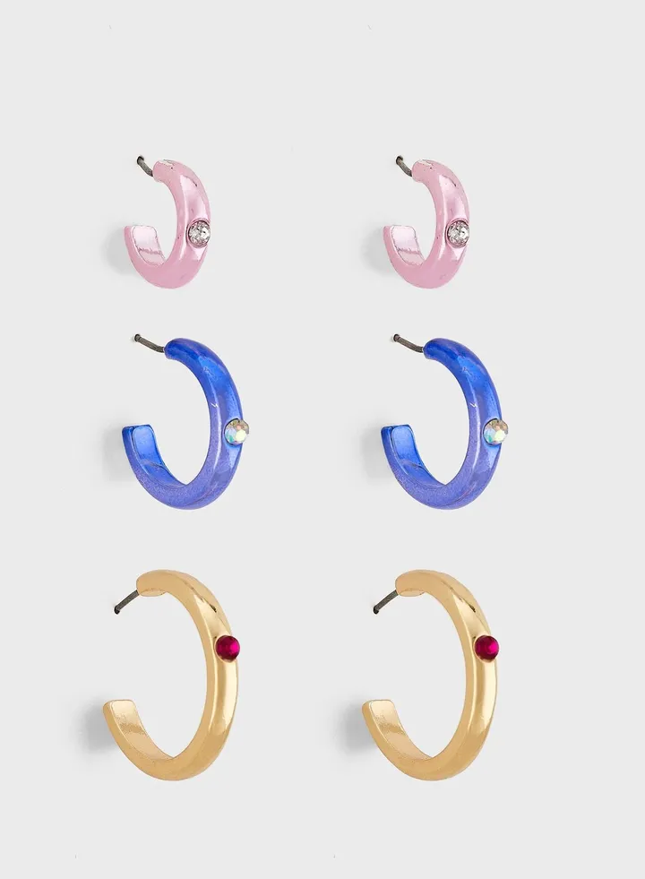 3 Pair Earring Set