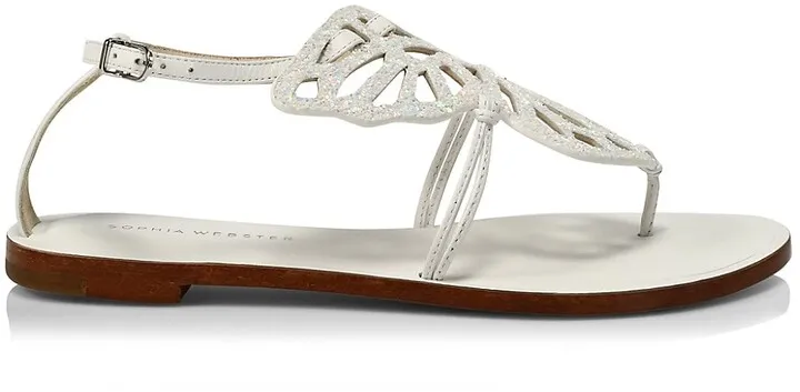 Butterfly Glitter Thong Sandals