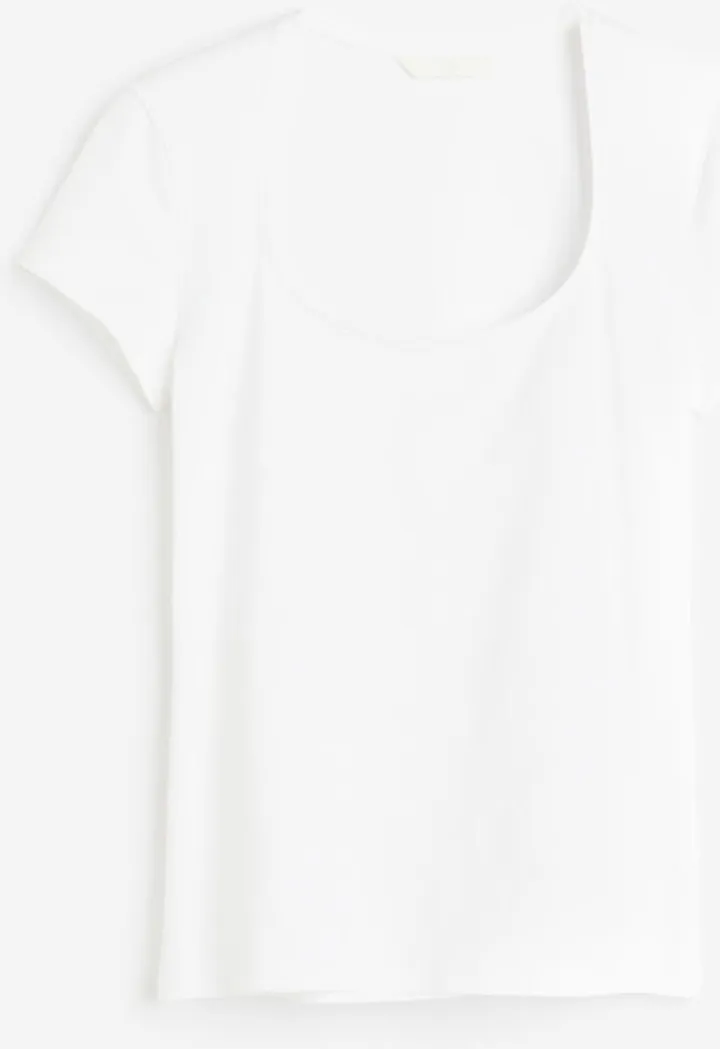 Scoop-neck T-shirt